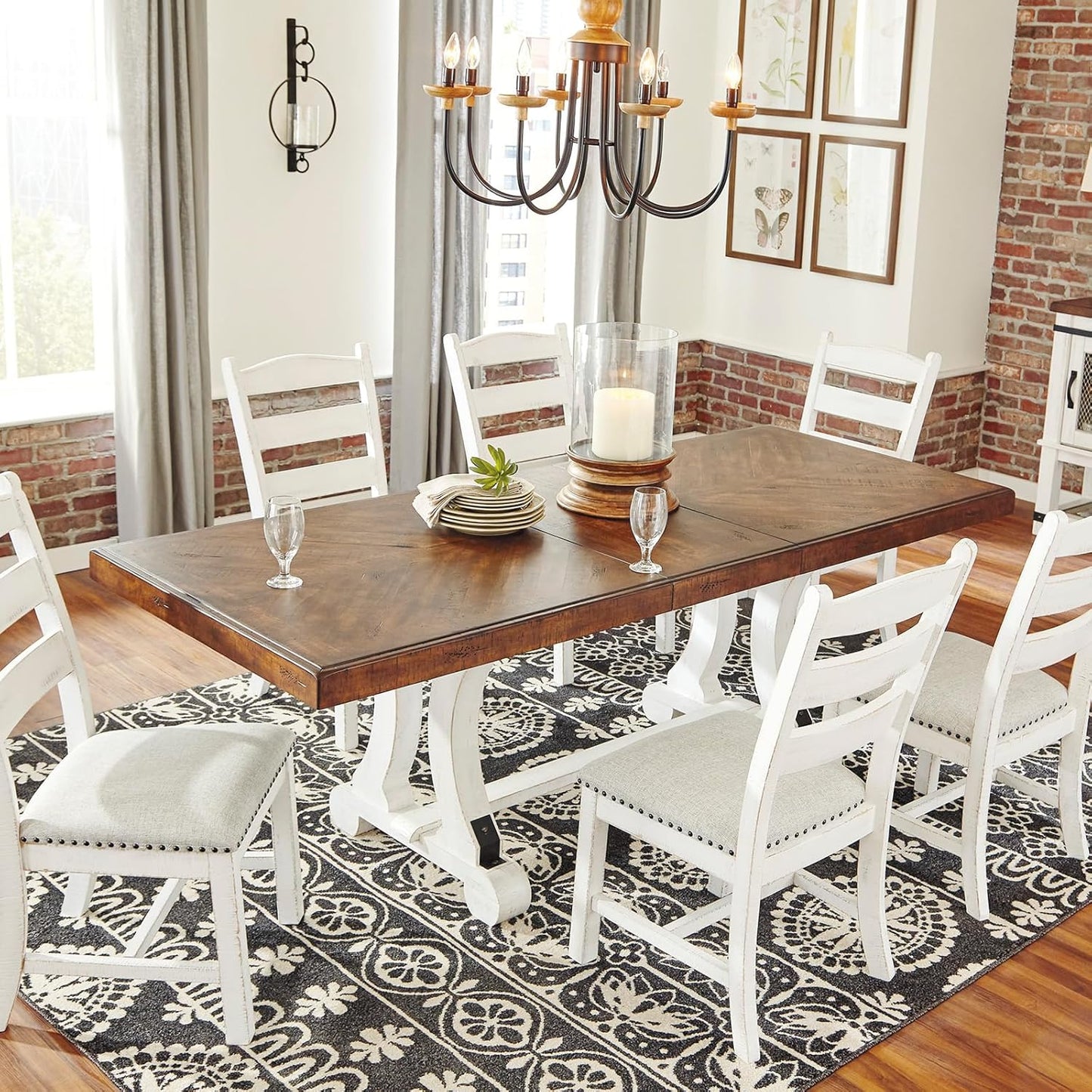 Farmhouse Rectangular Extension Dining Table